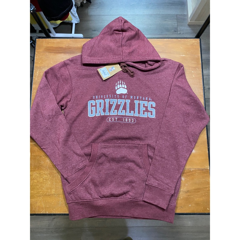 NWT Rivalry Threads Hoodie Men S Maroon Montana Grizzlies Collegiate Athletic
